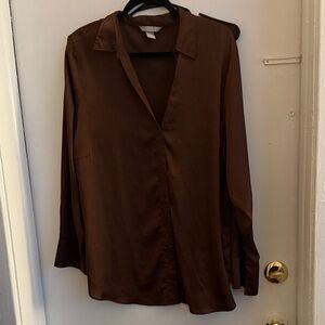 H&M Brown Button Down Shirt